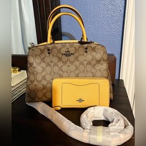 Sold! Coach handbag and wallet